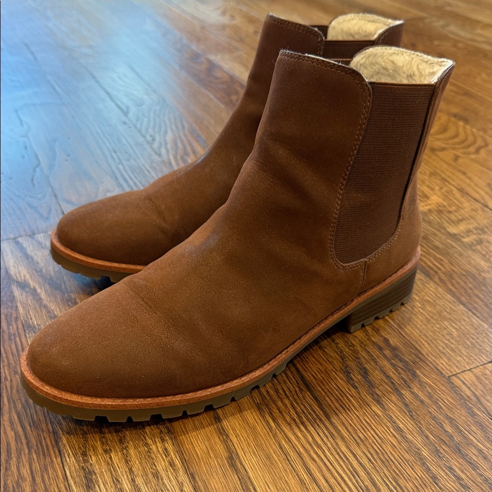 Women’s Brown Suede Chelsea Boots